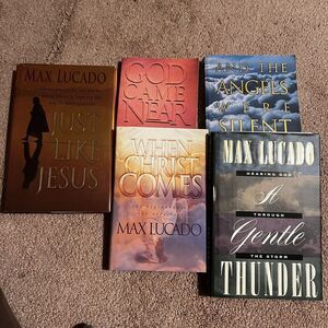 Max Lucado Bundle Of 5 Just Like Jesus, When Christ Comes, Gentle Thunder +2